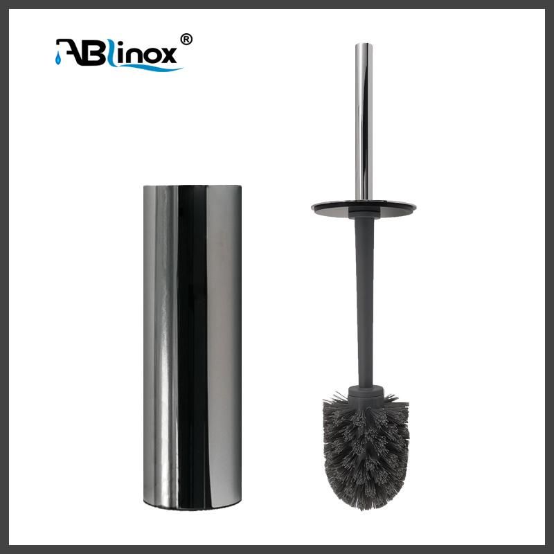 Brushed Grey Bathroom Accessory Stainless Steel Bathroom Set Toilet Brush