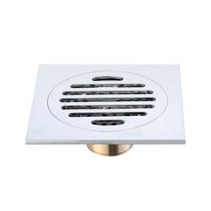 Chrome Brass 120*120 mm Floor Drain