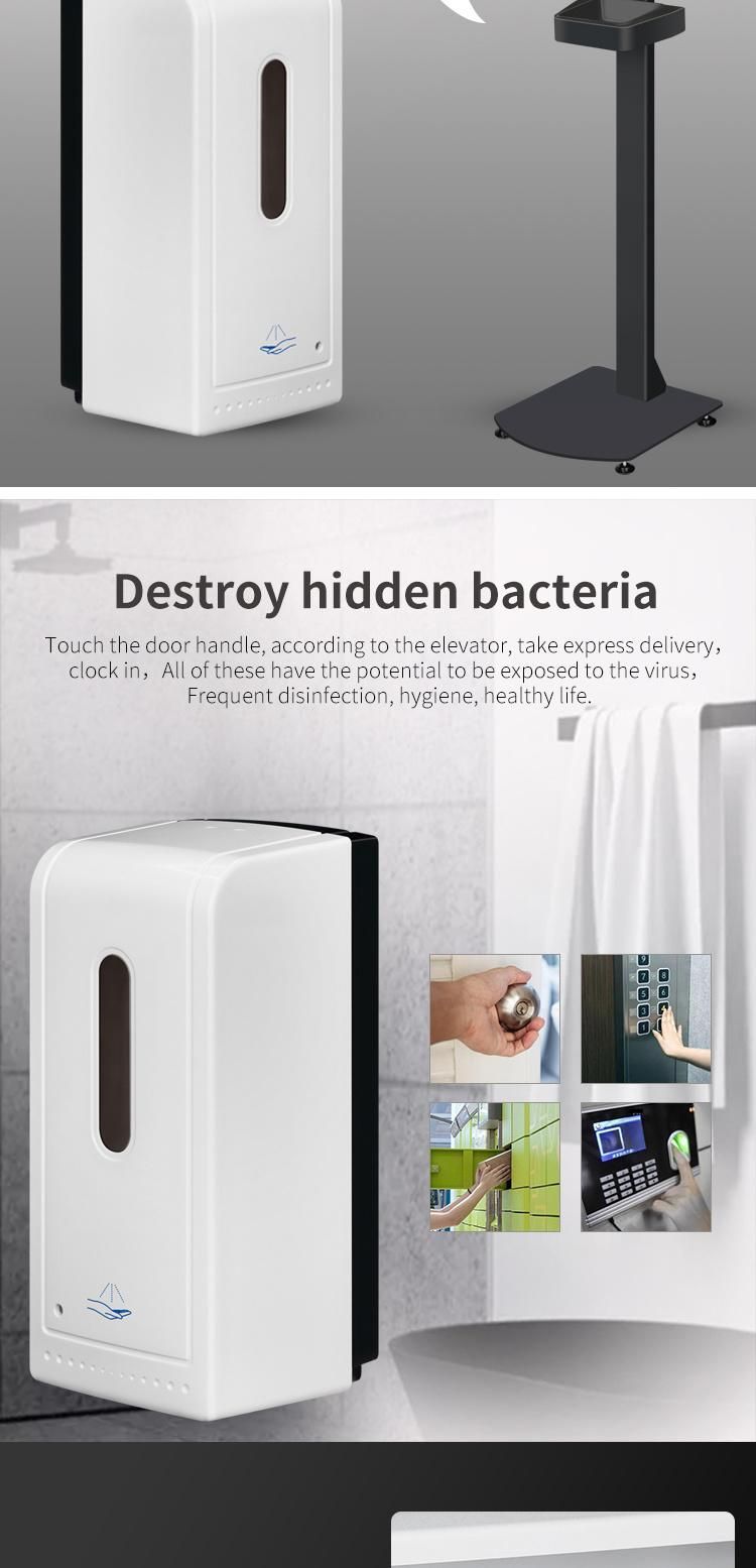 SD10 Wall Mount Automatic Toilet Alcohol Spray Hand Sanitizer Dispenser with Sensor