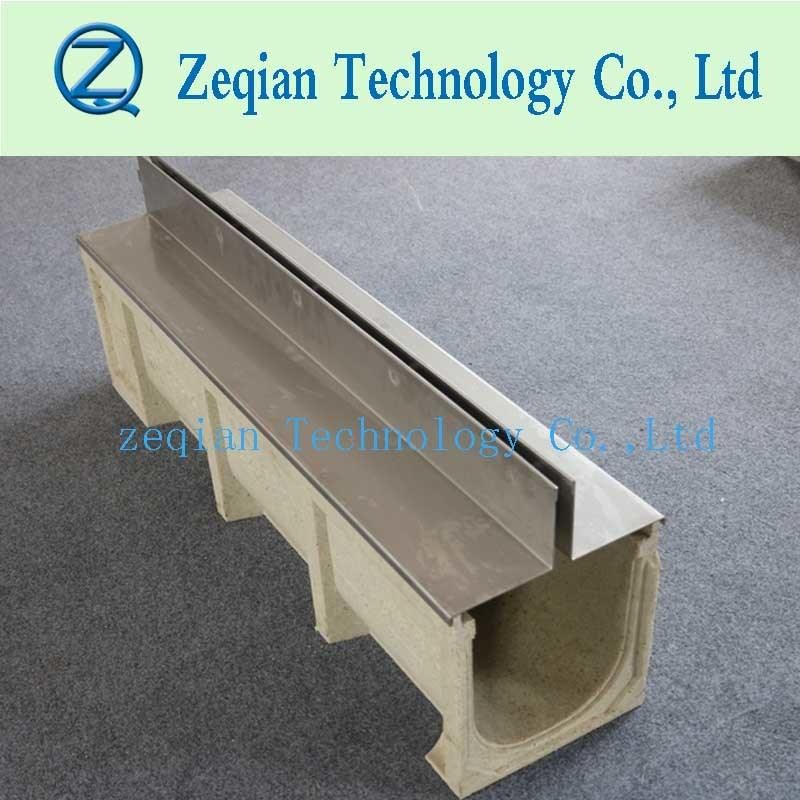 Polymer Edge Polymer Concerete Drain Trench Channel with Steel Slotting Cover