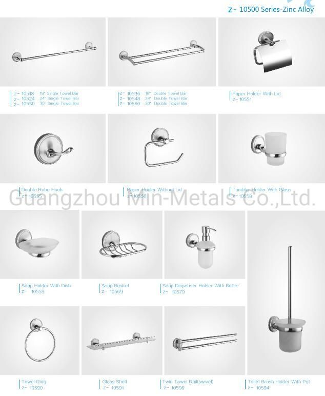 Zinc Economic Bathroom Acceossories Set Hook/Holder/Bar Sanitary Wares Z-10500