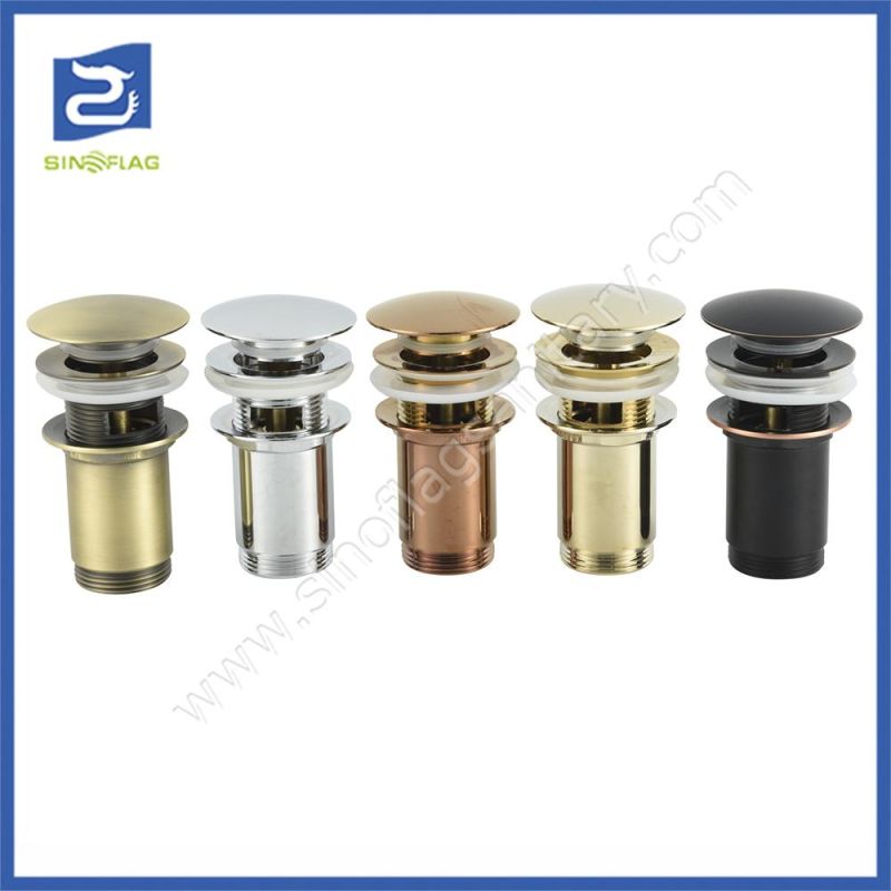 High Quality Brass Big Cap Siphon Sink Pop up Trap Waste Basin Drain