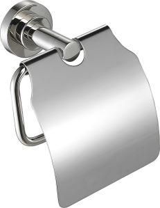 High Quality Bathroom Accessories 304 Ss Toilet Tissue Paper Roll Holder with Lid