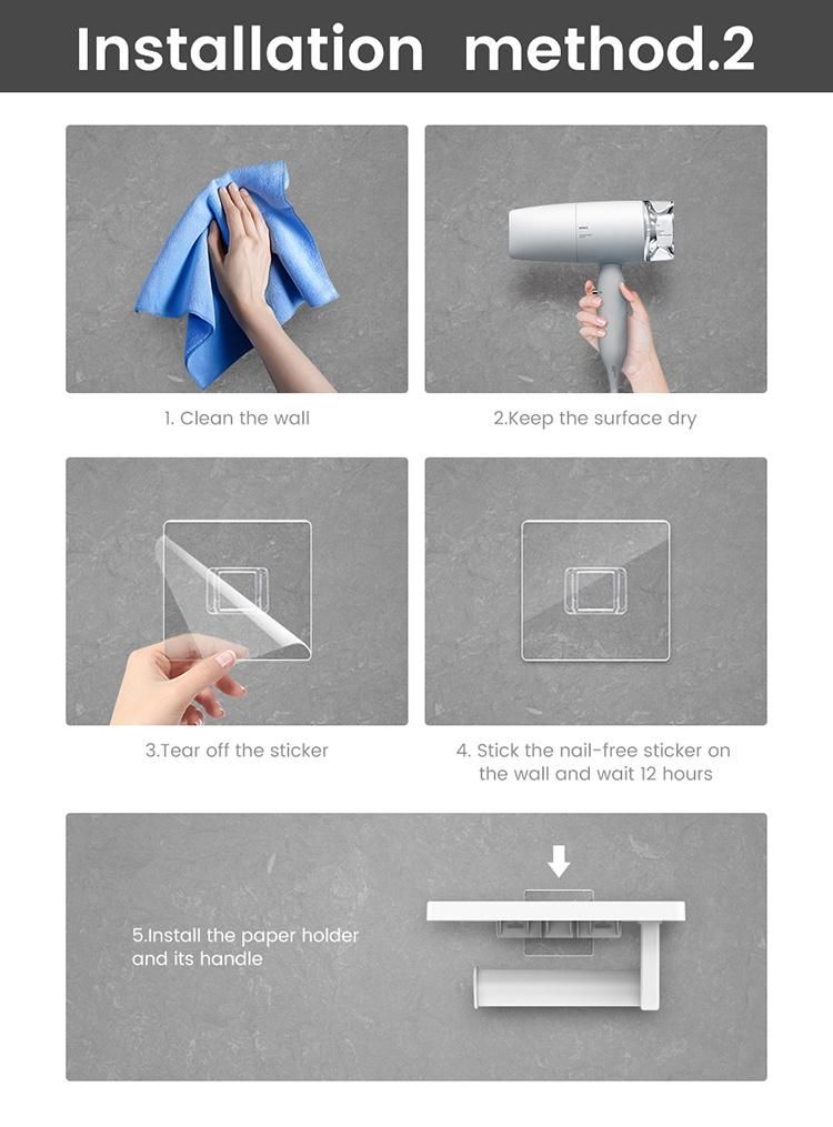 Saige New Arrival ABS Plastic Tissue Holder Washroom Paper Towel Dispenser