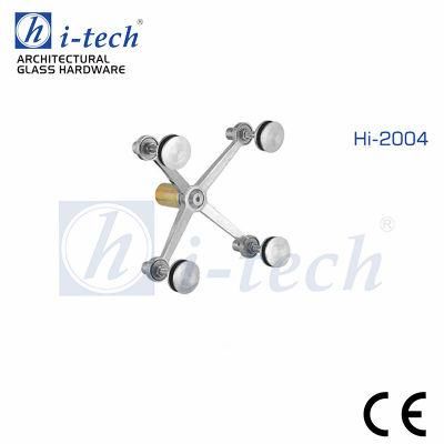 Hi-2004 Stainless Steel Glass Spider with 4 Arms/Point-Fixed Curtain Wall Hardware with Best Price