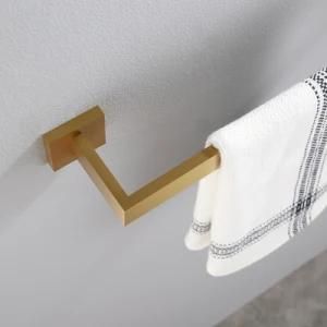 Matt Black Round Single Towel Bar Towel Hook Towel Rack 304 Stainless Steel Wall Mounted Durable Towel Bar