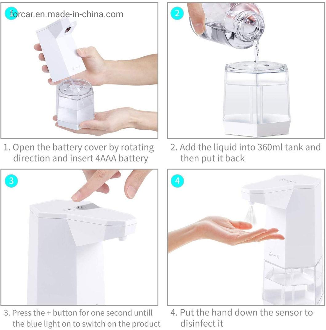 Portable Hands Free Touchless Hand Sanitizer Hotel Electronic Infrared Sensor Liquid Automatic Soap Dispenser