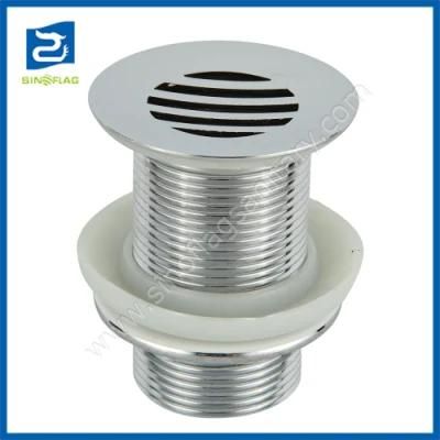 1.1/4 X 60 mm Polish Chromed Brass Shaft Valve with Filter Without Overflow