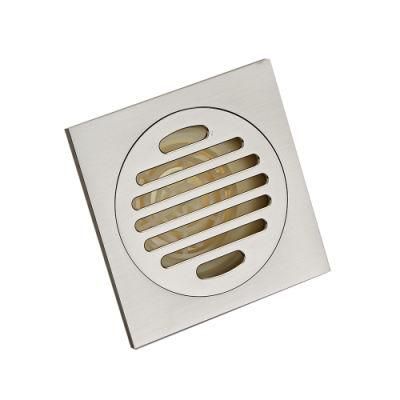 High Quality Brushed Square Tile Insert Floor Drain with Anti-Odor