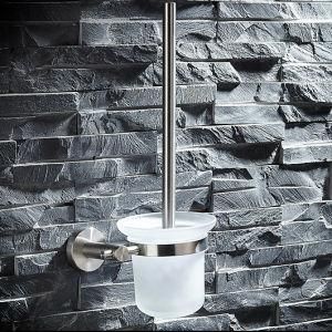 Wall Mounted Inox Stainless Steel Toilet Brush Holder Bathroom Accessories