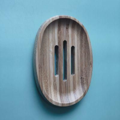 Plastic-Free Wooden Bamboo Soap Dish Storage Holder Soap Container Hand Craft