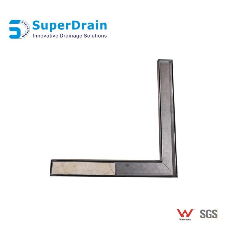 Marine SUS Channel Long Drain for Swimming Pool Accessories with Cover