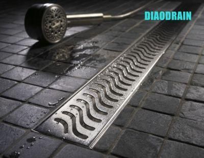Smart Linear Shower Drain with a Magic Box-Hair Stop Easy Clean