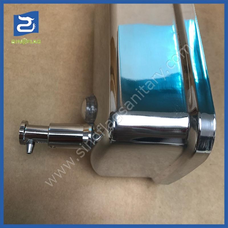 1000ml Wall Mounted Soap Dispenser Hand Operated Stainless Steel Soap Dispenser