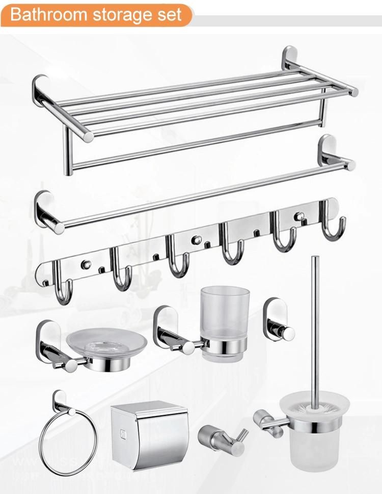 Polished Stainless Steel Bath Accessories Ftitting Grab Bar