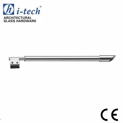 Hi-200 Stainless Steel304 Bathroom Glass Stabilizer Round Tube Shower Bar