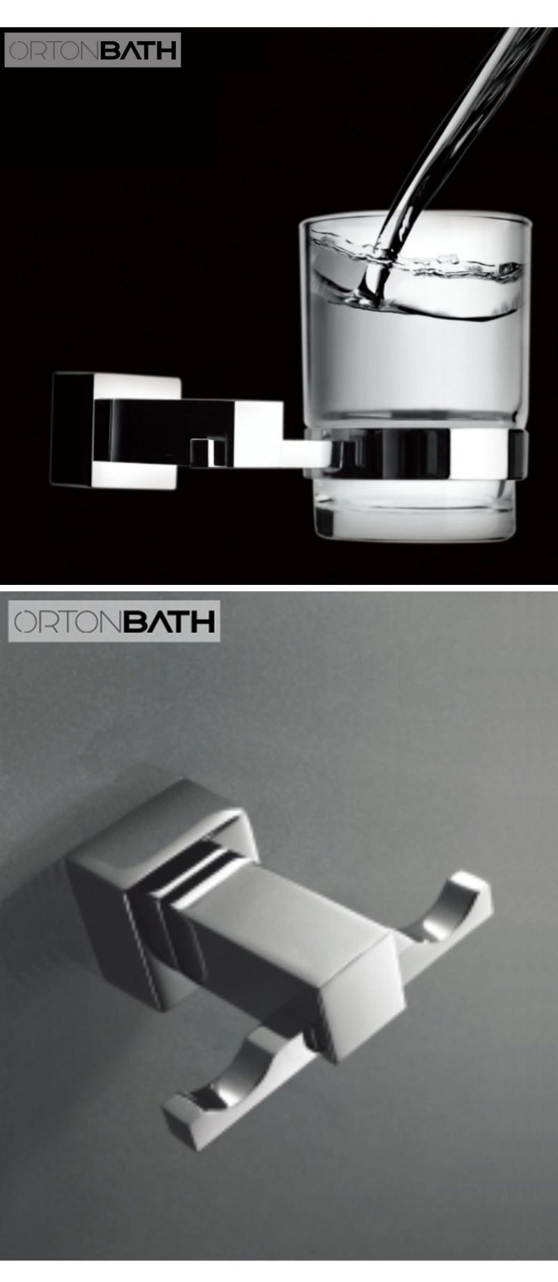 Square Base Luxurious Stainless Steel Commercial Bathroom Accessories Set for Hotel Public Restroom