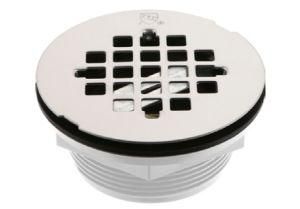 Plastic No-Caulk Shower Drain, Fit Over 2&quot; Dwv Pipe, Cupc