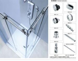 Showerroom Glass Sliding Door Accessories B005 Doulbe Door Open