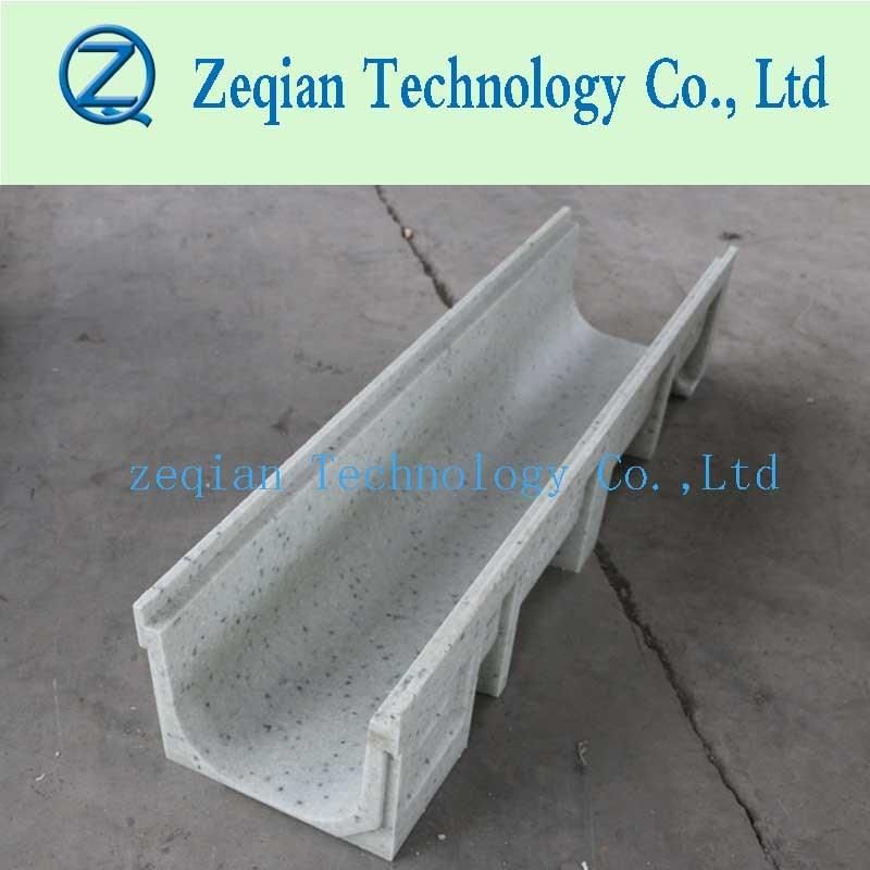 Polymer Edge Trench Drain with High Quality Sloting Cover