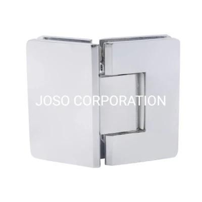 135 Degree Shower Hinge for 8-10mm Glass Mirror Finish Brass Glass Hinge