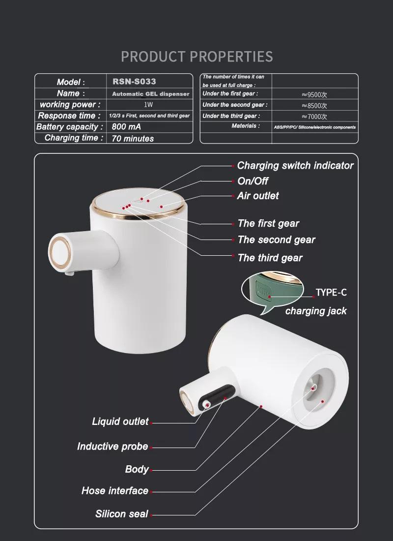 Factory Wholesale 2022 Induction Sensor Shower/Soap/Shampoo/Detergent Gel Touch Free Dispenser