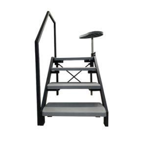 High Bearing 4-Steps Durable Grey SPA Tub Ladder Outdoor Whirlpool Step