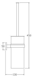 Ax22-801 Stainless Steel Bathroom Accessories Brush Holder