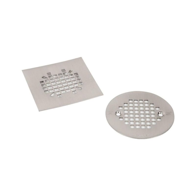 4 Inch Stainless Steel 304 Nickel Brushed Round Shower Drain