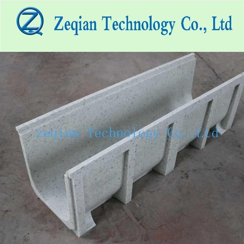 Polymer Edge Trench Drain with High Quality Sloting Cover