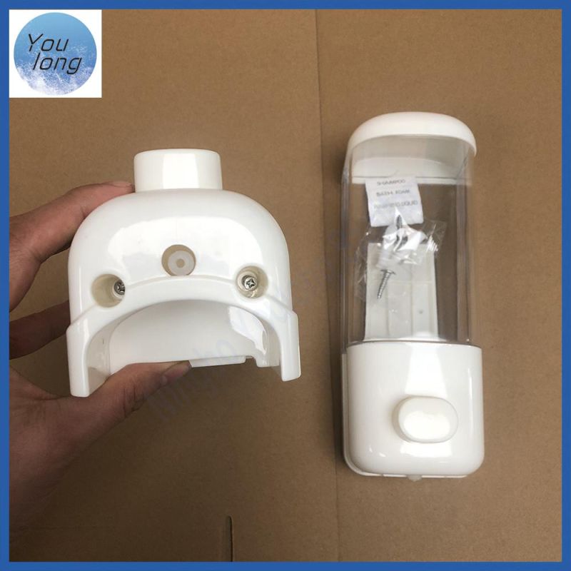 350ml Pushing Plastic Wall Mount Liquid Manual Hand Sanitizer Soap Dispenser