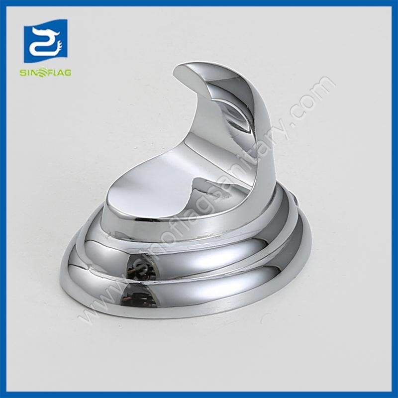 Bathroom Accessory Zinc Alloy Chrome Plated Toilet Paper Roll Holder with Lid