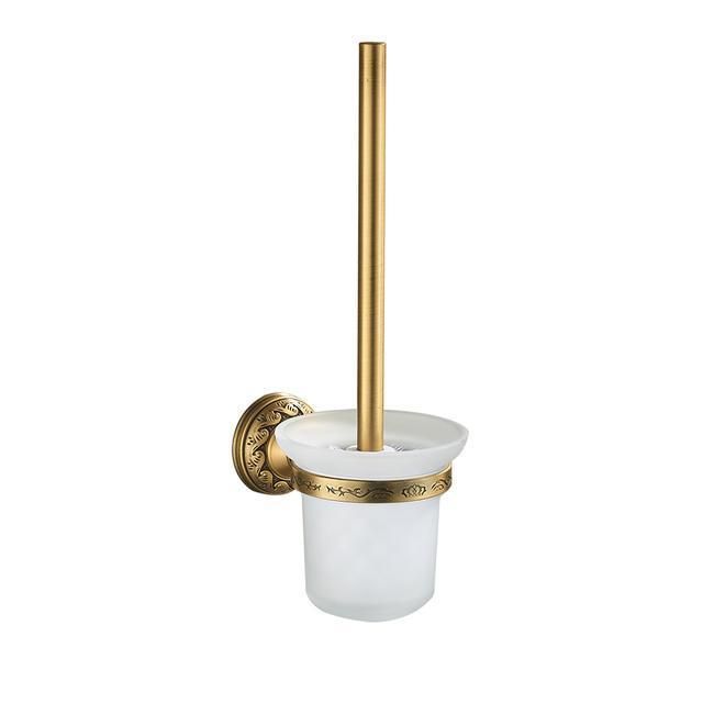 Bathroom Accessories Set Brass Antique Toilet Brush Holder