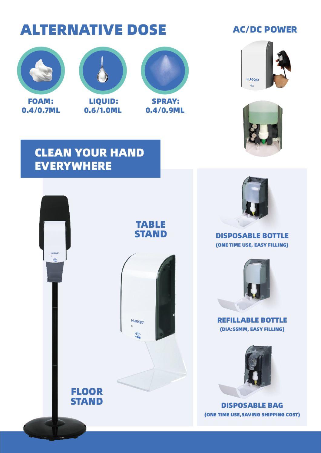 Floor Standing Liquid Soap Dispenser 1000ml Automatic Sensor Hand Sanitizer Dispenser
