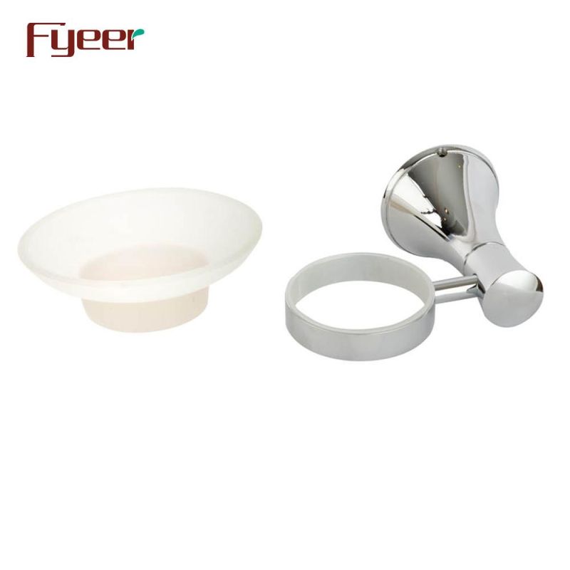 Fyeer Bathroom Accessory Brass Soap Dish Holder