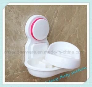 Household Bathroom Wall Hollow out Plastic Suction Cup Soap Dish Holder