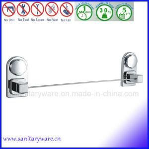Wall-Mounted Stainless Steel Single Towel Rail Bar with Suction Cup