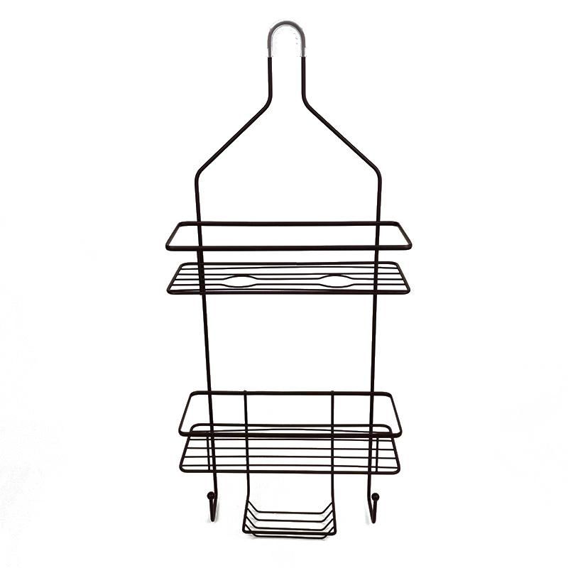 Household Storage Bathroom Shelf Wall-Mounted No Drilling Hanging Mesh Shower Caddy Basket Bathroom Caddy