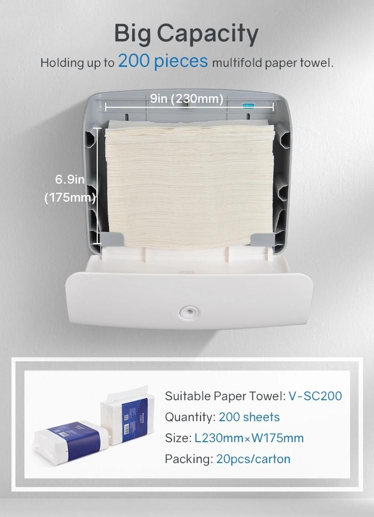 Beat Design Kitchen Wall Mounted Hand Paper Dispenser for Hotel Restaurant