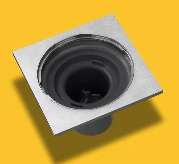 304 Stainless Steel Manufacturer Kitchen Toilet Bathroom Accessory Sanitary Hardware Stainless Steel Square Floor Drain
