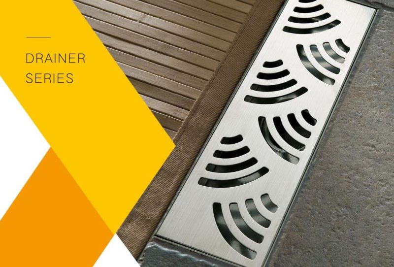 Modern Design Style Channel Long Stainless Steel Balcony Linear Floor Drain