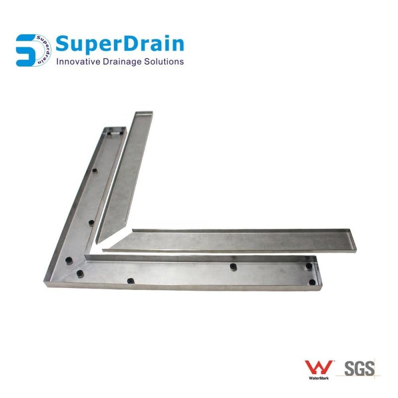 OEM SUS Hidden Linear Shower Floor Grate with Side Outlet