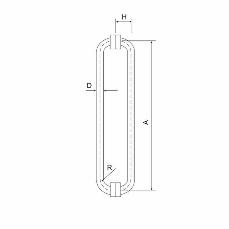 Hi-827 Best Selling Round Tube Stainless Steel Glass Door Handle