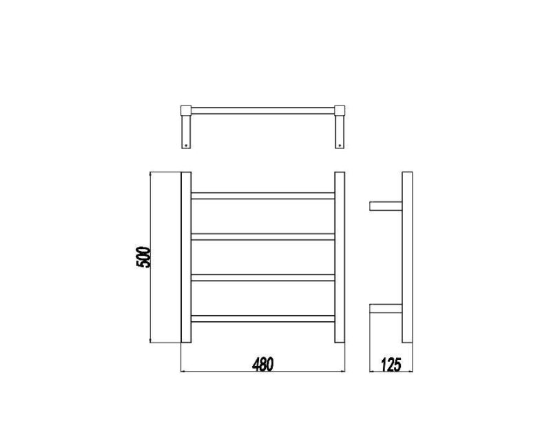 Wall Mounted Stainless Steel 304 Towel Warmer Electric Towel Rack