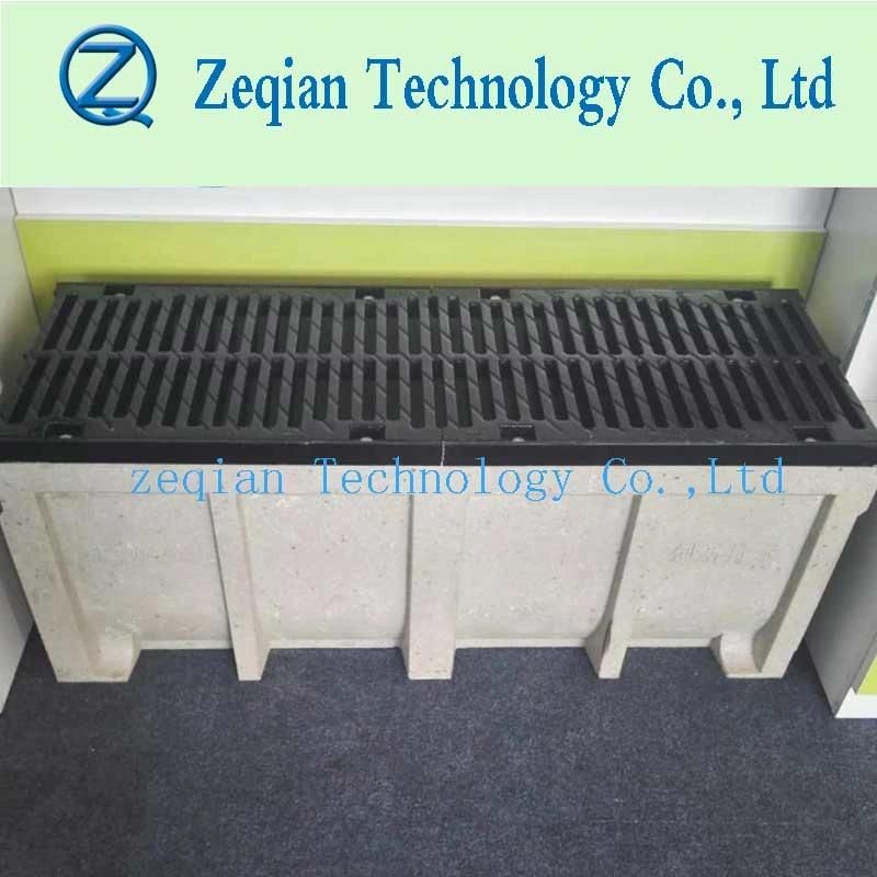 Ductile Iron Cover Polymer Conceret Trench Drain for Road