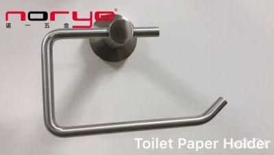 Bathroom SUS 304 Stainless Steel Storage Wall Mounted Toilet Paper Holder with Spare Holder