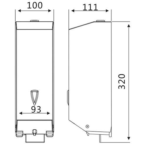 New Design OEM Stainless Steel Wall Mounted Soap Dispenser for Commercial and Hotel Bathroom Accessories