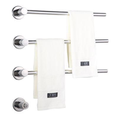 Wall Mount Electric Hardwired Heated Polish Finish Towel Warmer Rack