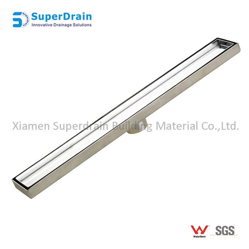 Customized Hotel Stainless Steel Long Linear Invisible Drainage Grills