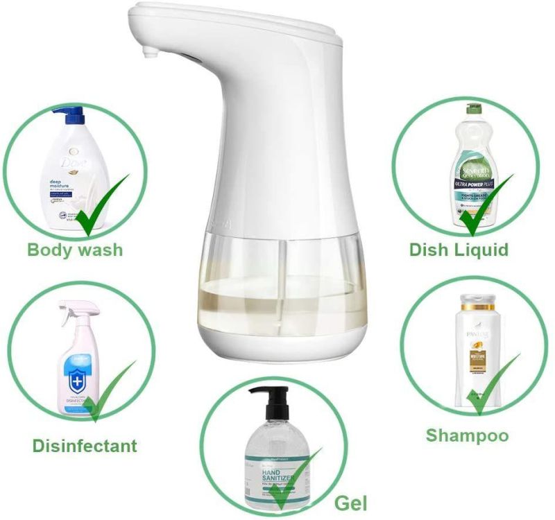 Home Office Motion Sensor Hands Free Sanitizer Liquid Electric Foam Smart Spray Alcohol Foam Gel Automatic Sensor Soap Dispenser